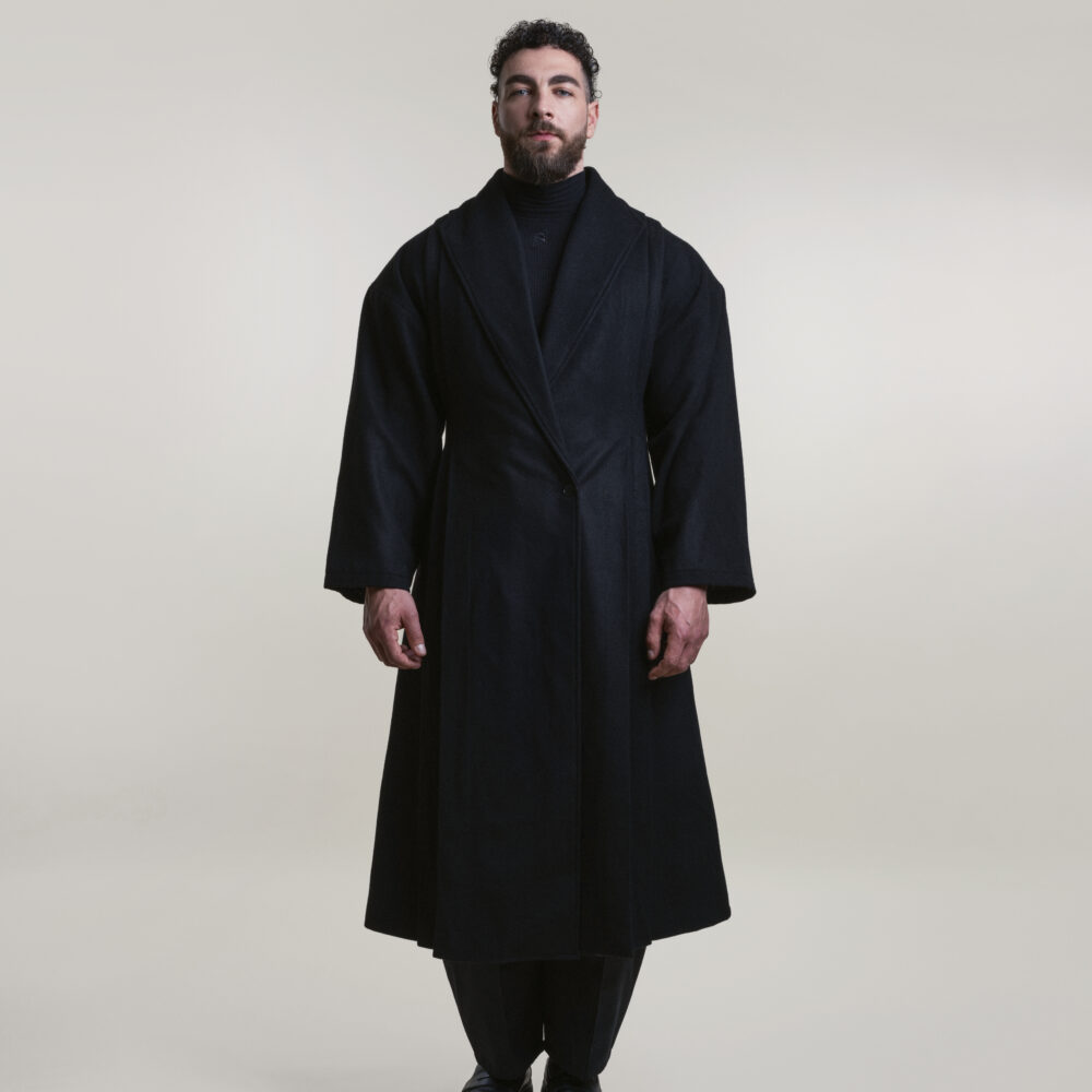 ARDOUR tighten waist overcoat baron studio