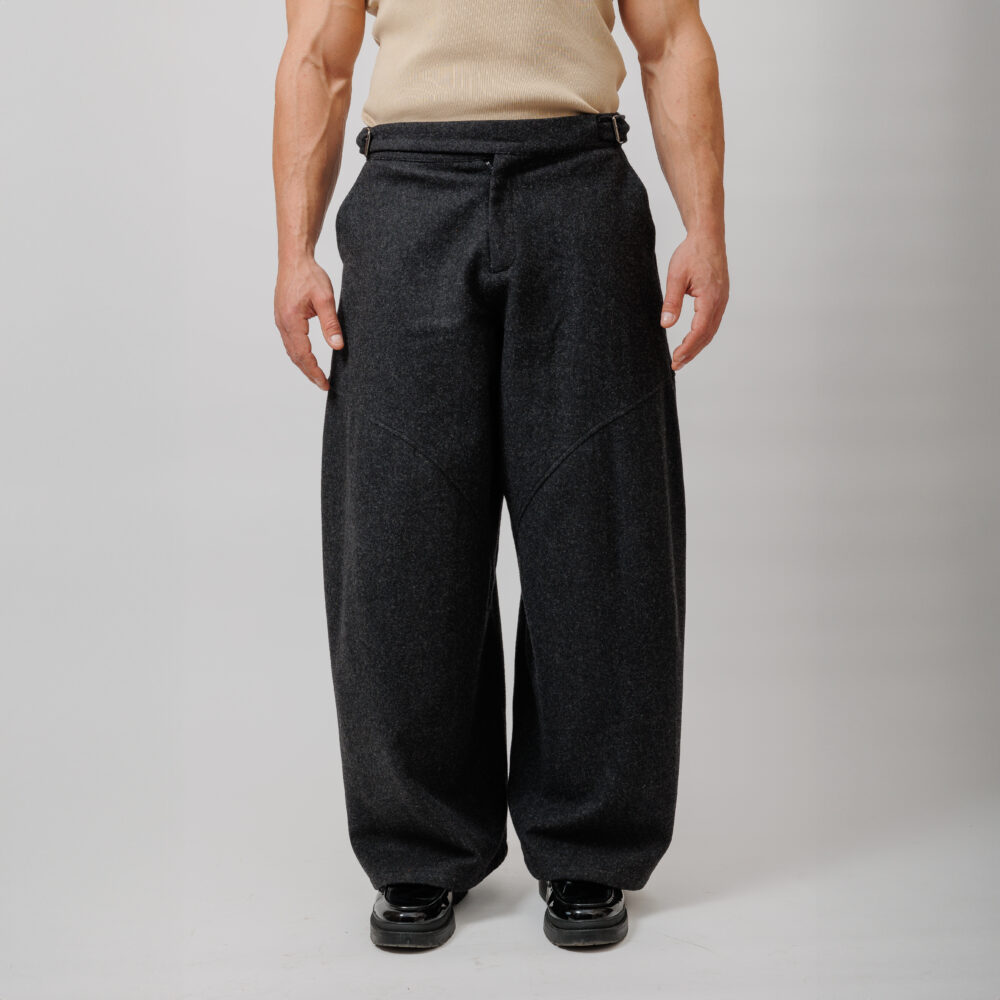 BARYOUR wide wool trousers baron studio