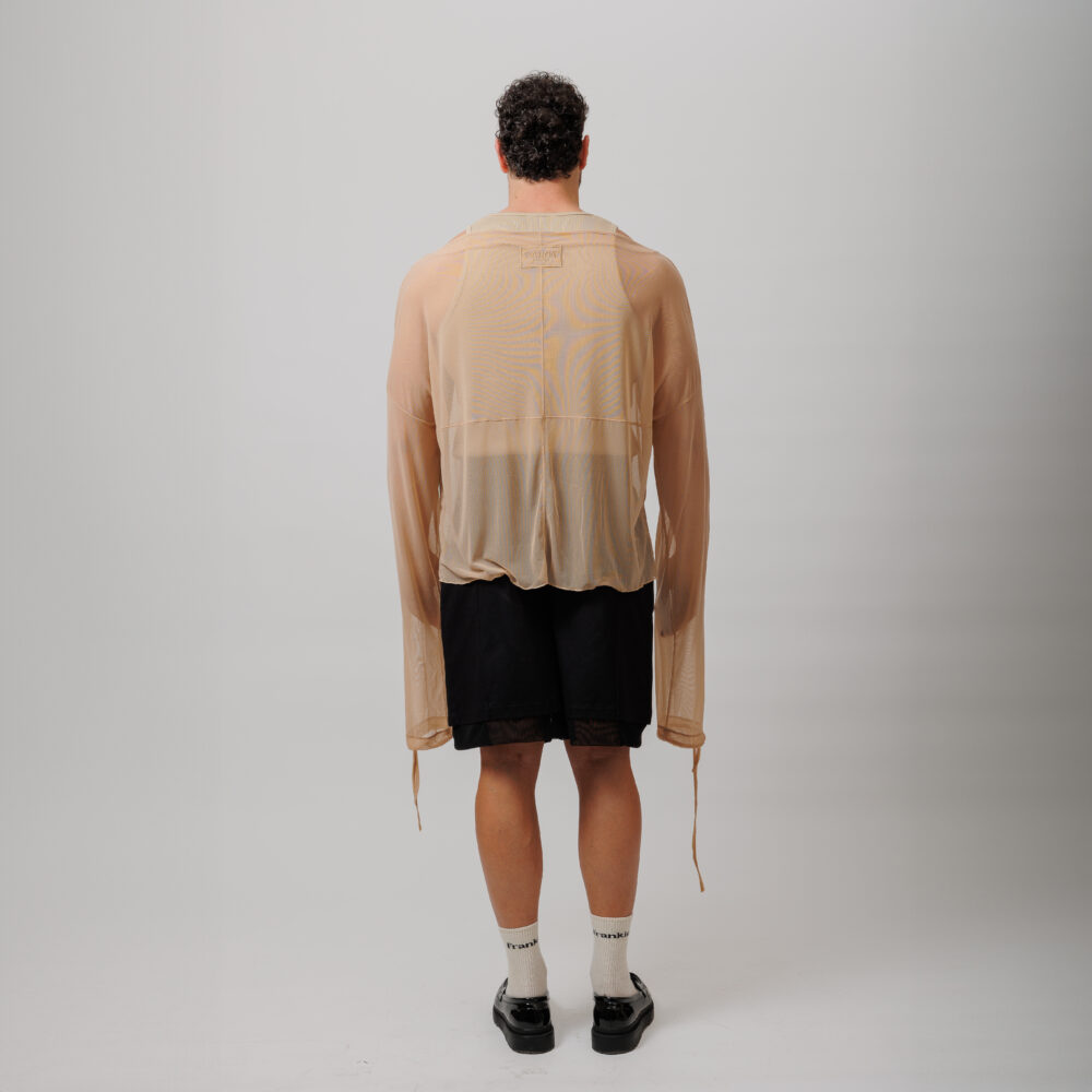 BERRI tulle oversized top baron studio