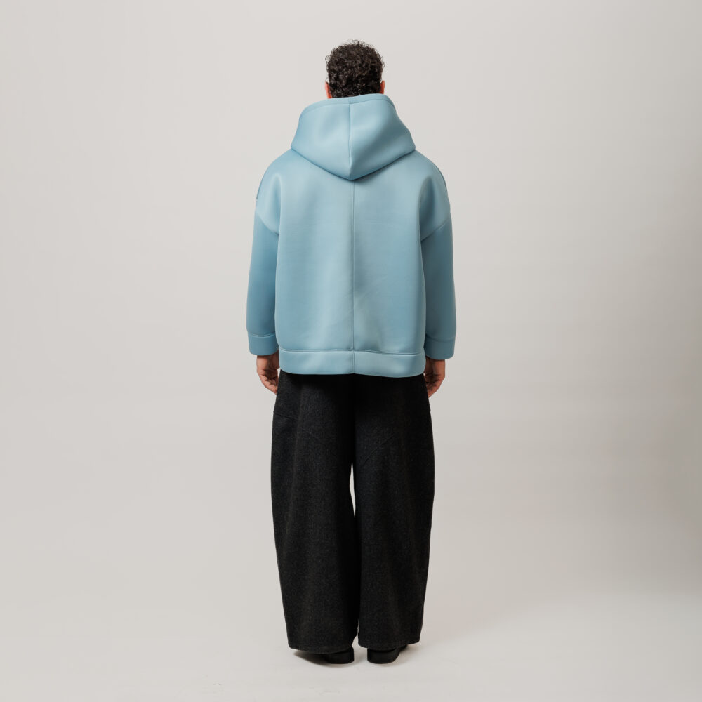 BERTCHUI oversized zip up hoodie baron studio