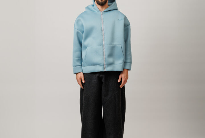 BERTCHUI oversized zip up hoodie baron studio